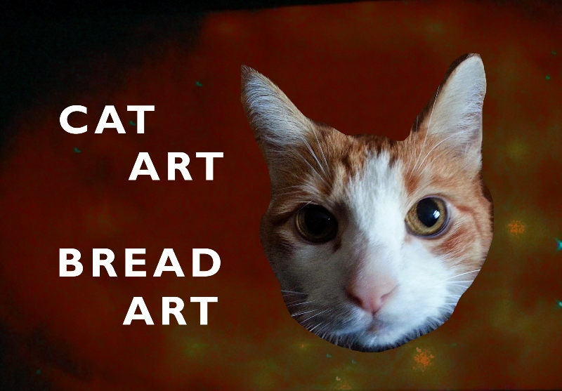 Art with a cat and without bread